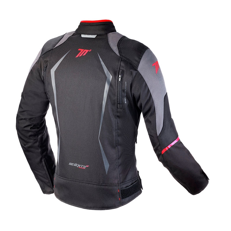 Sieviešu motocikla jaka SEVENTY DEGREES SD-JR49 black-red