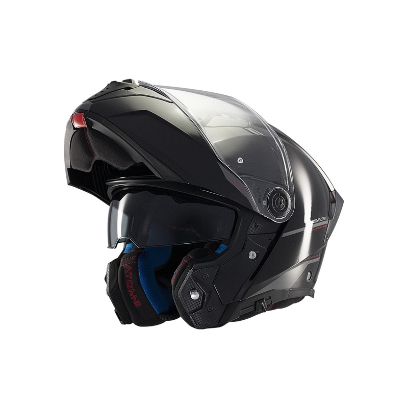 MT ATOM 2 SV SOLID A1 moto ķivere spīdīga melna