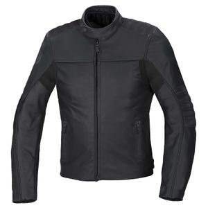 Ādas motocikla jaka SEVENTY DEGREES SD-JL1 melna