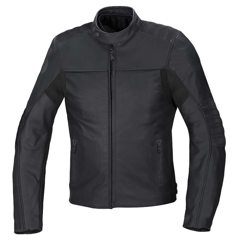 Ādas motocikla jaka SEVENTY DEGREES SD-JL1 melna