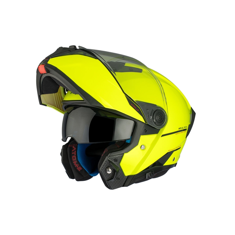 MT ATOM 2 SV SOLID A3 fluo dzeltena spīdīga moto ķivere