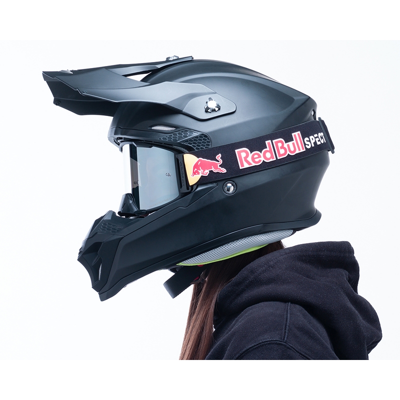 Motokrosa brilles Red Bull Spect STRIVE S melnas ar kūpinātu stiklu