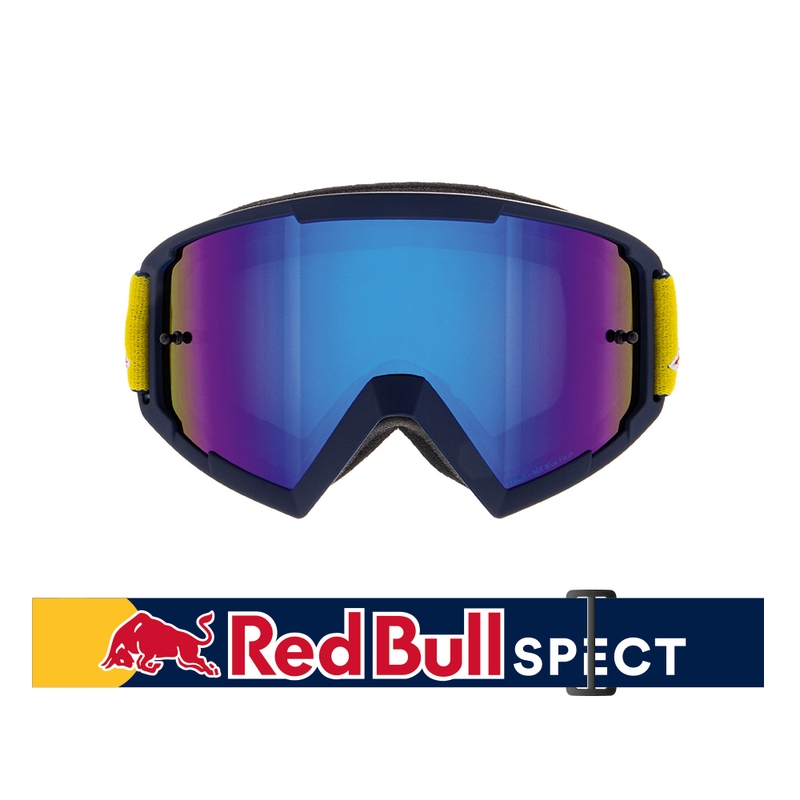 Motokrosa brilles Red Bull Spect WHIP tumši zilas ar zilu lēcu