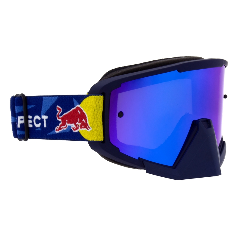 Motokrosa brilles Red Bull Spect WHIP zilas ar zilu lēcu