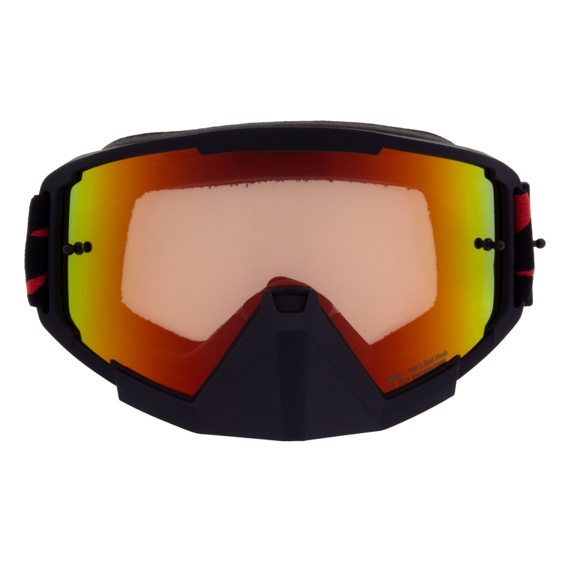 Motokrosa brilles Red Bull Spect WHIP melnas ar sarkanīgi dzeltenu lēcu