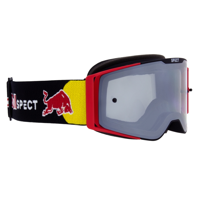 Red Bull Spect TORP melnas un sarkanas motokrosa brilles ar kūpinātu stiklu