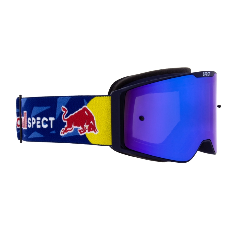 Motokrosa brilles Red Bull Spect TORP zilas ar zilu lēcu