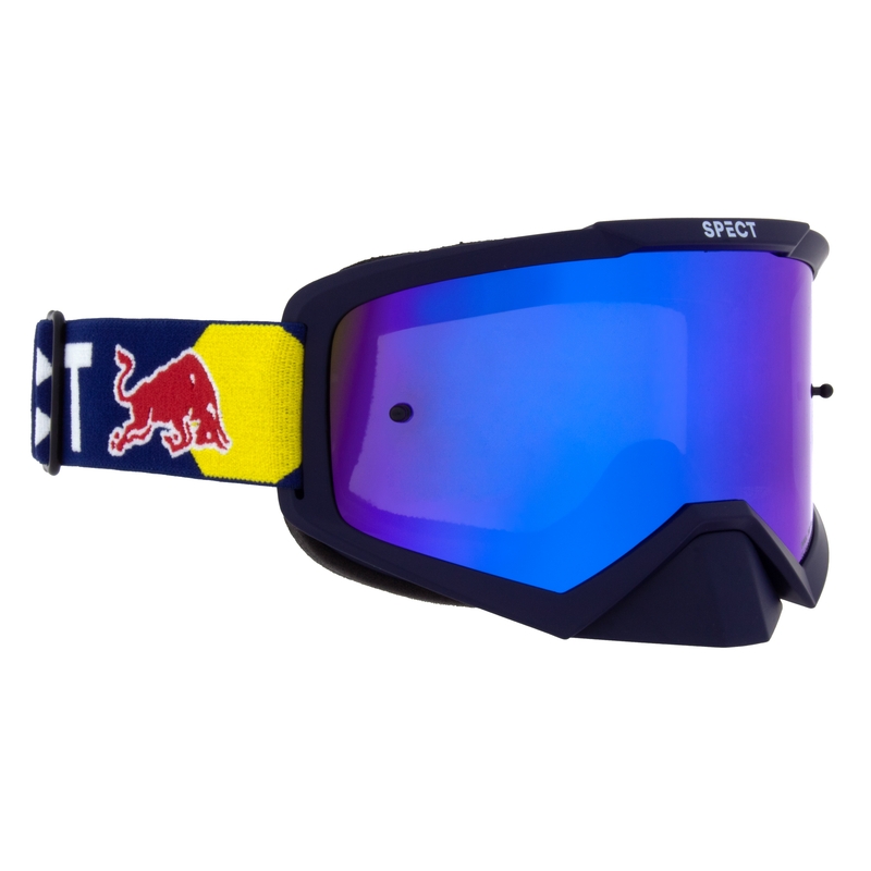 Motokrosa brilles Red Bull Spect EVAN tumši zilas ar zilu lēcu