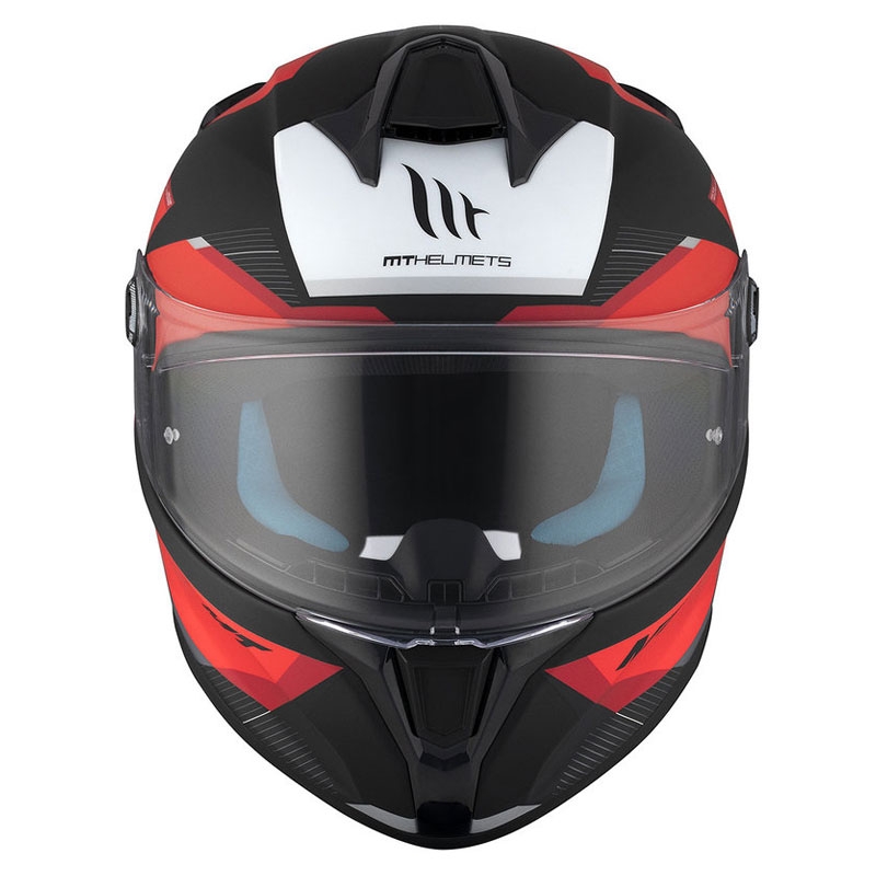 Integrālā motociklista ķivere MT TARGO S KAY B5 matēta melna-arkanā-balta izpārdošana