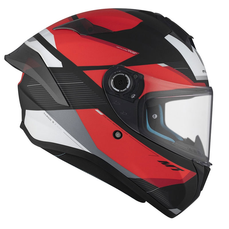 Integrālā motociklista ķivere MT TARGO S KAY B5 matēta melna-arkanā-balta izpārdošana