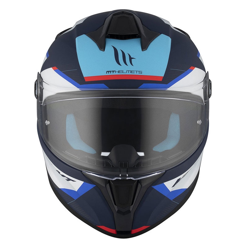 MT TARGO S KAY C7 integrālā moto ķivere matēta zili balta