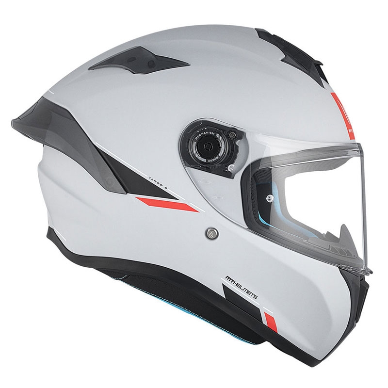 MT TARGO S SOLID A12 integrālā motocikla ķivere spīdīgi pelēka