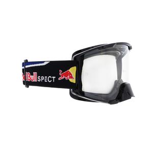Motokrosa brilles Red Bull Spect STRIVE S melnas ar caurspīdīgu lēcu