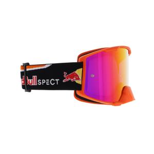 Motokrosa brilles Red Bull Spect STRIVE S oranžas ar sarkanu lēcu