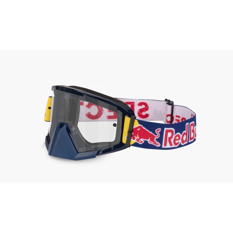 Motokrosa brilles Red Bull Spect WHIP tumši zilas ar caurspīdīgu lēcu