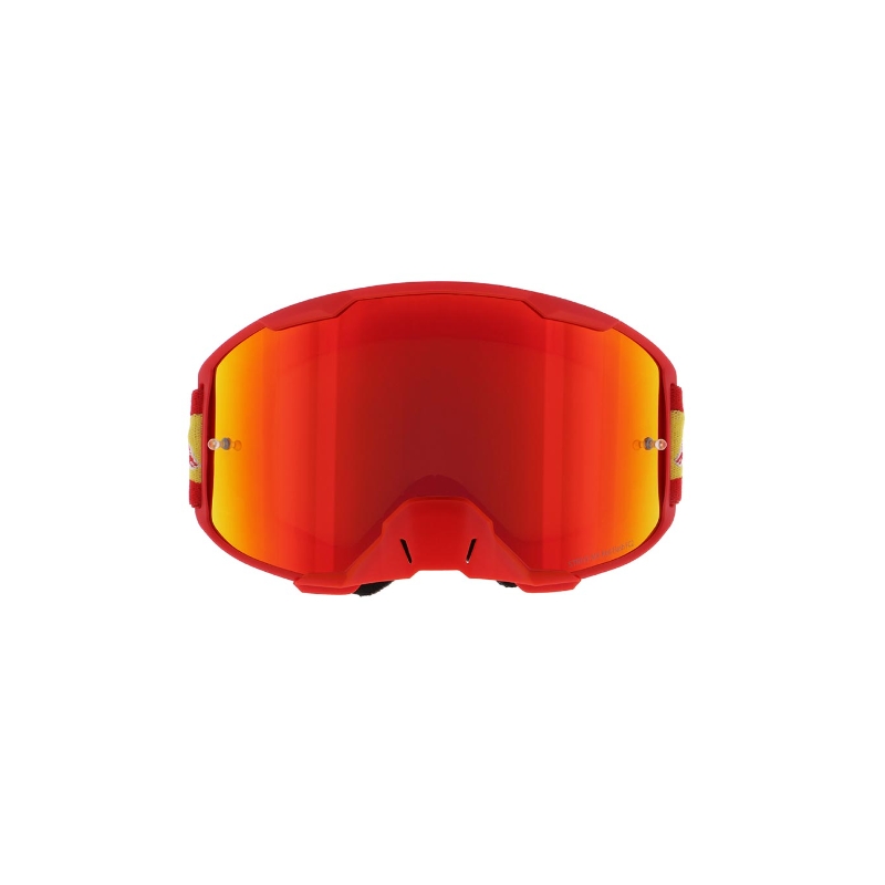 Motokrosa brilles Red Bull Spect STRIVE S sarkanas ar sarkanu lēcu
