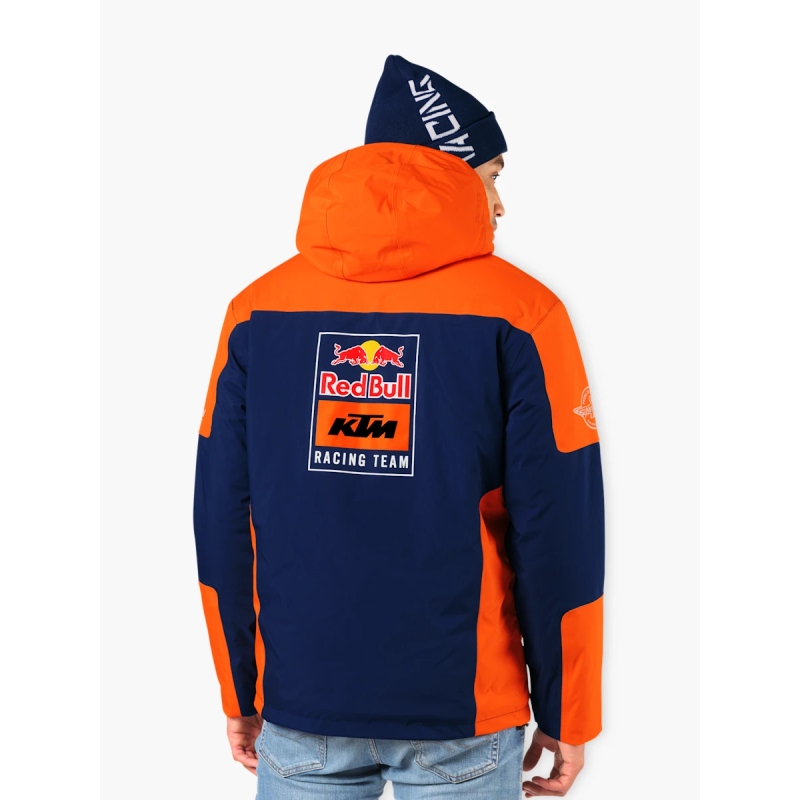 KTM Replica Team ziemas jaka zili oranžā krāsā
