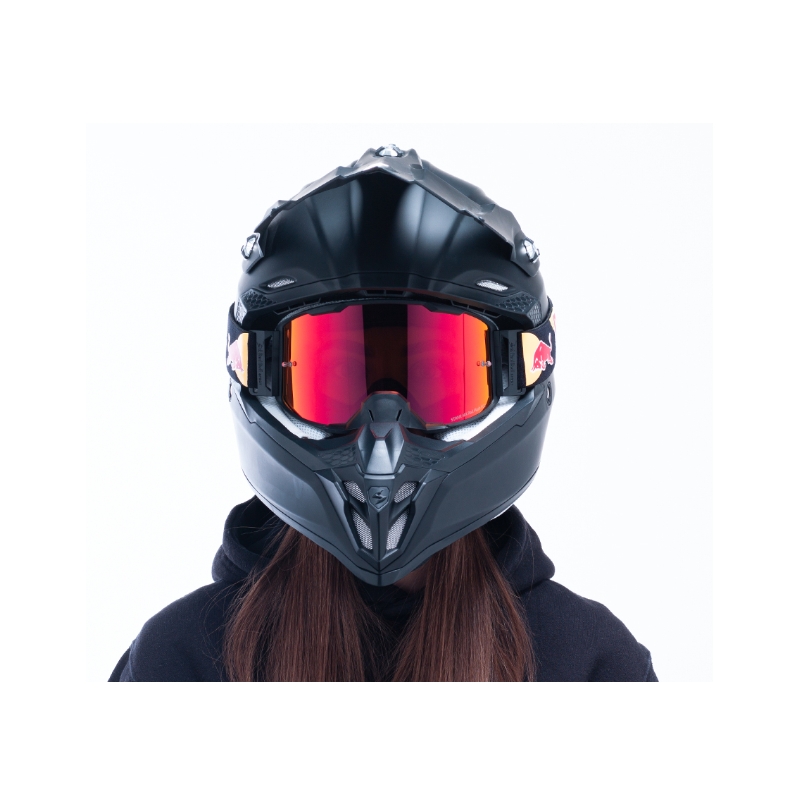 Red Bull Spect STRIVE aizsargbrilles RED FLASH ar nomaināmo plēves stiklu