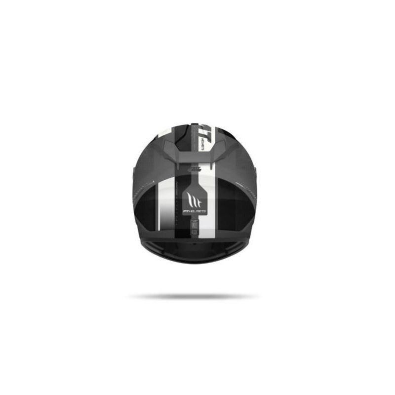Integrální přilba na motorku MT Rapide Overtake černá matná-bílá