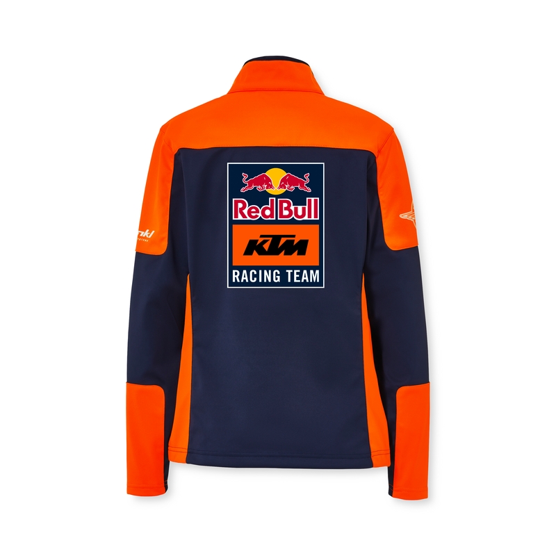 Sieviešu KTM Replica Team softshell jaka zili oranžā krāsā