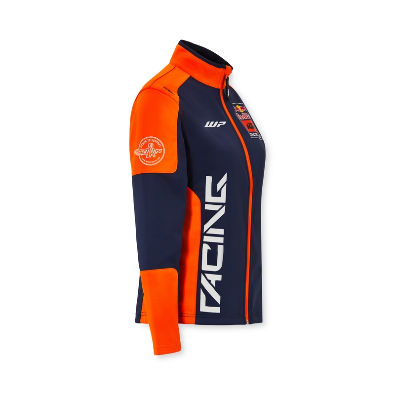 Sieviešu KTM Replica Team softshell jaka zili oranžā krāsā