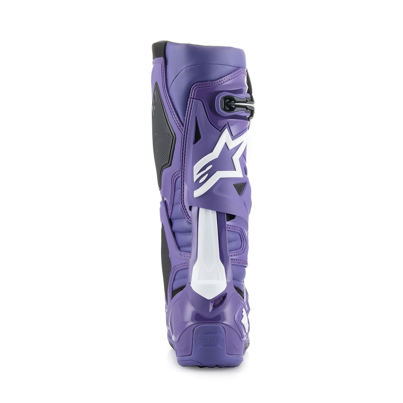 Alpinestars Tech 10 motociklu zābaki violeti-melni-balti