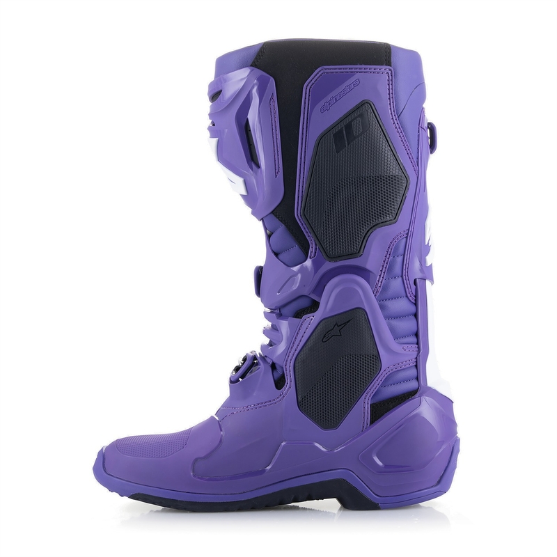 Alpinestars Tech 10 motociklu zābaki violeti-melni-balti