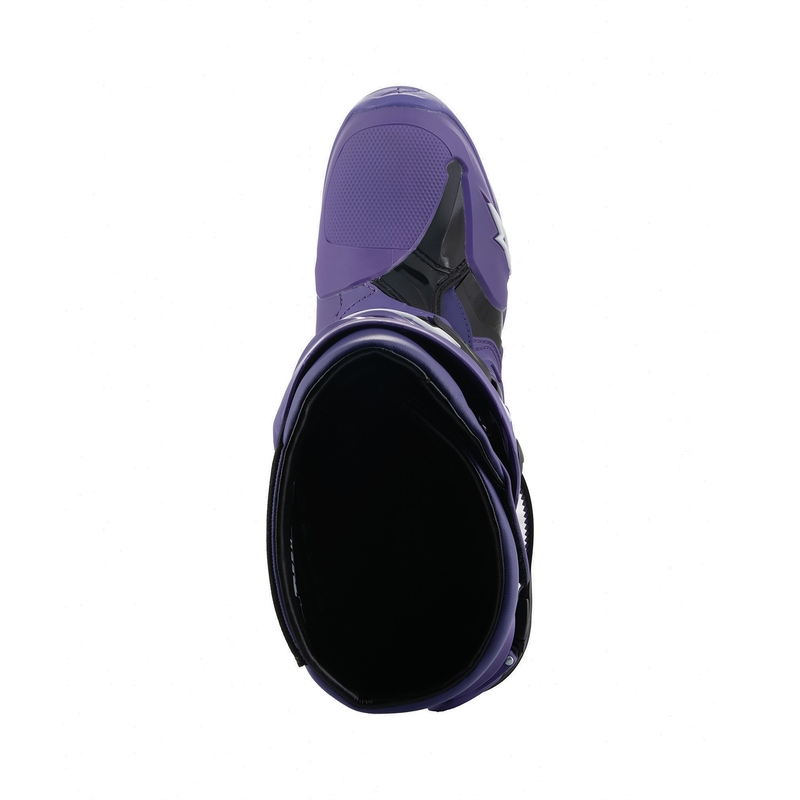 Alpinestars Tech 10 motociklu zābaki violeti-melni-balti
