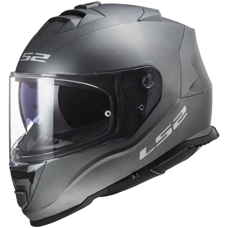 LS2 FF800 Storm II Solid titāna matēta integrāla motocikla ķivere