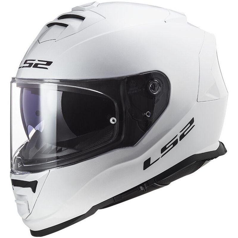 LS2 FF800 Storm II Solid White Integrālā motociklu ķivere