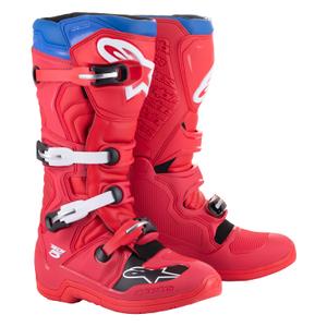 Alpinestars Tech 5 sarkani-zili-balti-melni motociklistu zābaki