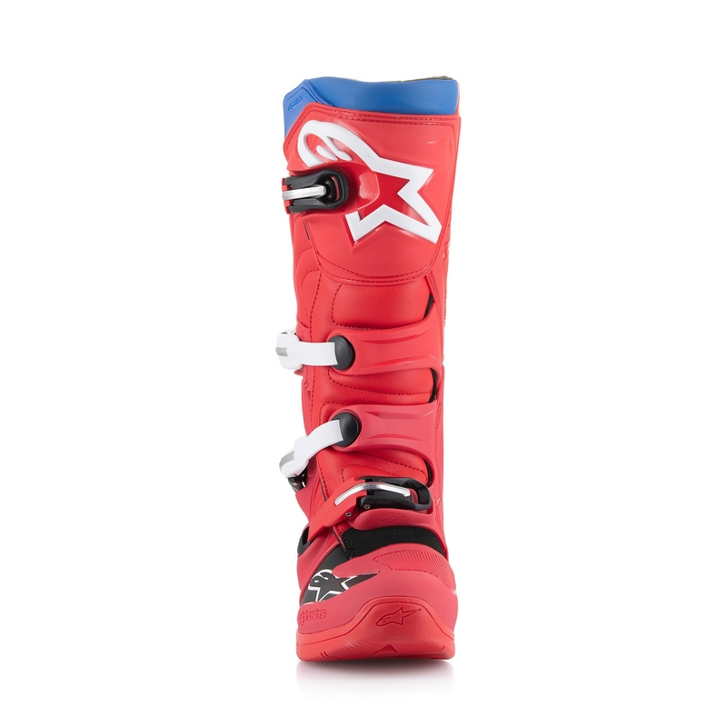 Alpinestars Tech 5 sarkani-zili-balti-melni motociklistu zābaki
