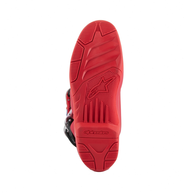 Alpinestars Tech 5 sarkani-zili-balti-melni motociklistu zābaki