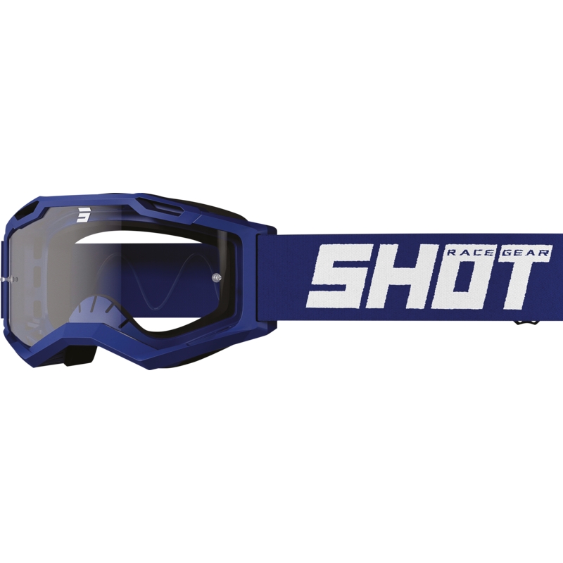 Bērnu motokrosa brilles Shot Rocket Kid 2.0 blue (caurspīdīgs pleksi)