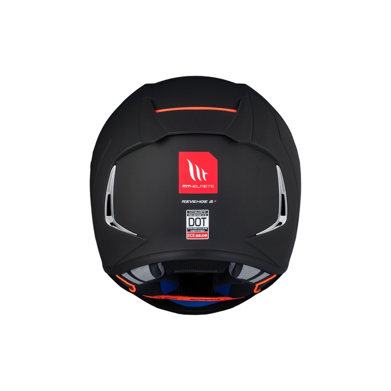 MT REVENGE 2 S SOLID A1 integrālā motocikla ķivere matēti melna