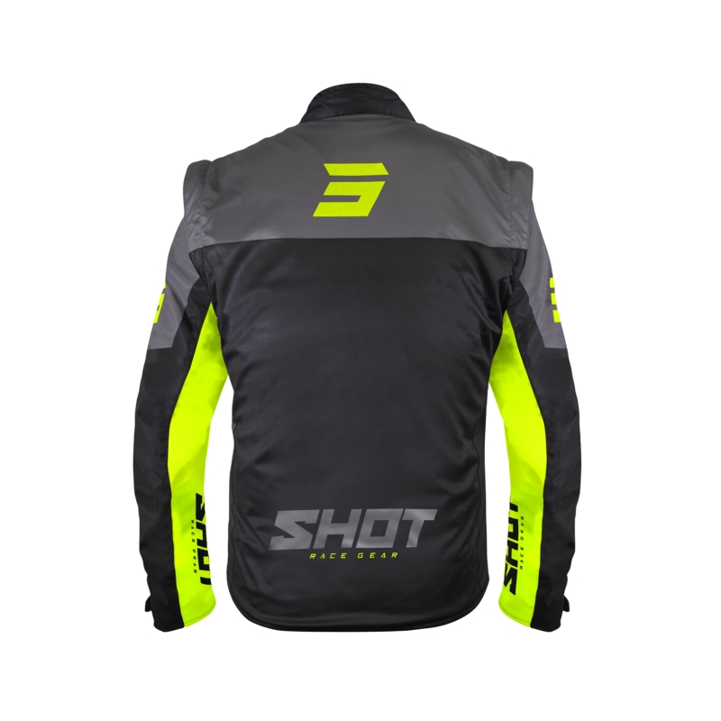 Softshell jaka Shot Softshell Lite melns-fluo dzeltens