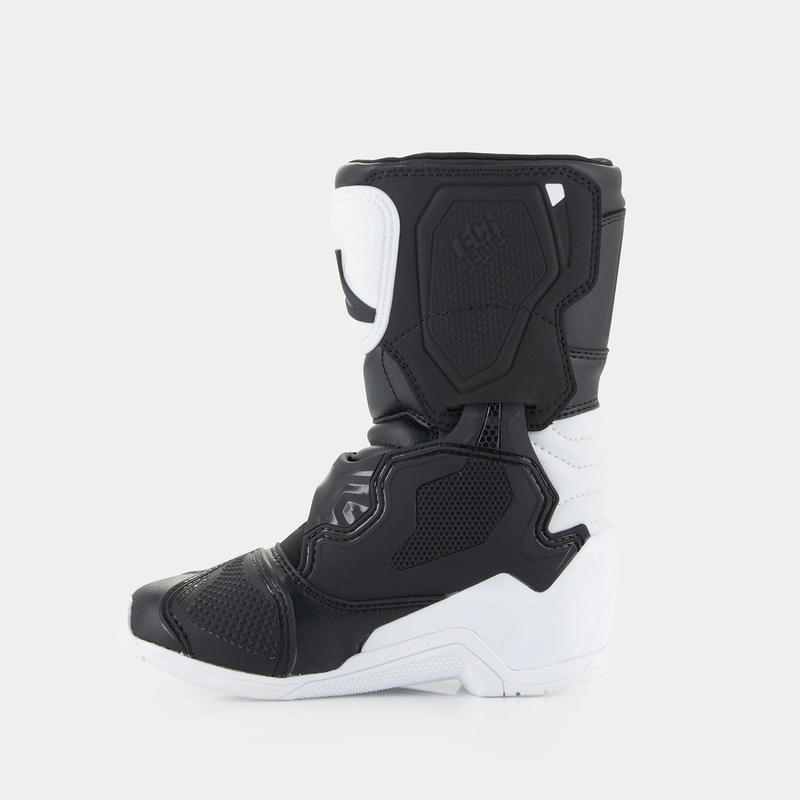Alpinestars Tech 3S Bērnu melnbaltie motociklu zābaki