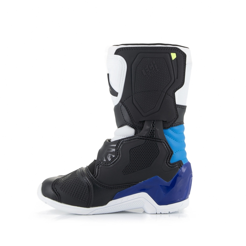 Alpinestars Tech 3S Kids balti-melni-zili motocikla zābaki