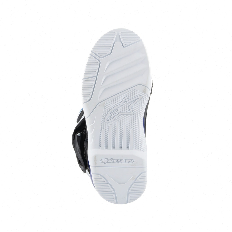 Alpinestars Tech 3S Kids balti-melni-zili motocikla zābaki