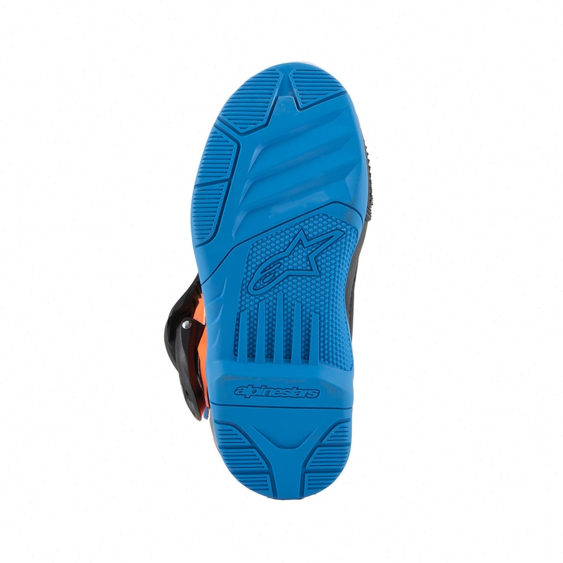 Alpinestars Tech 3S Kids fluo oranžs-zils-fluo dzeltens-melns motocikla zābaki