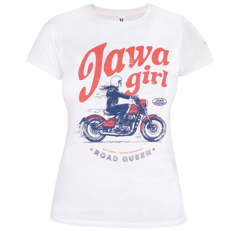 Sieviešu T-krekls JAWA Girl balts
