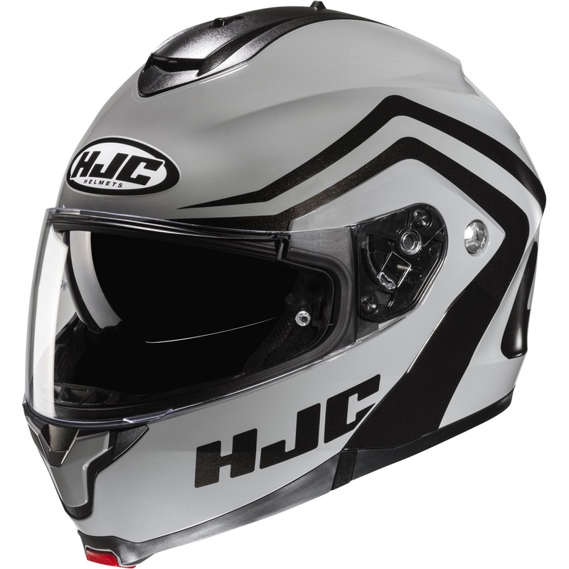 Flip-up motociklu ķivere HJC C91N Nepos MC5 pelēk- melna