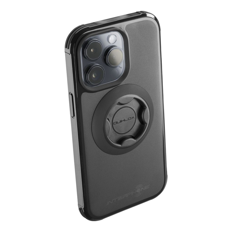 Aizsargvāciņš Interphone QUIKLOX Tetraforce - Apple iPhone 15 Pro melns