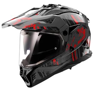 Enduro motocikla ķivere LS2 MX702 PIONEER II CRAZY melna-arkana