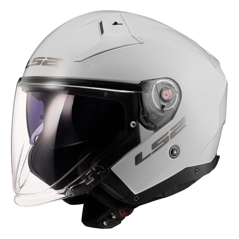 Atvērt Motociklu ķivere LS2 OF603 Infinity II Solid White
