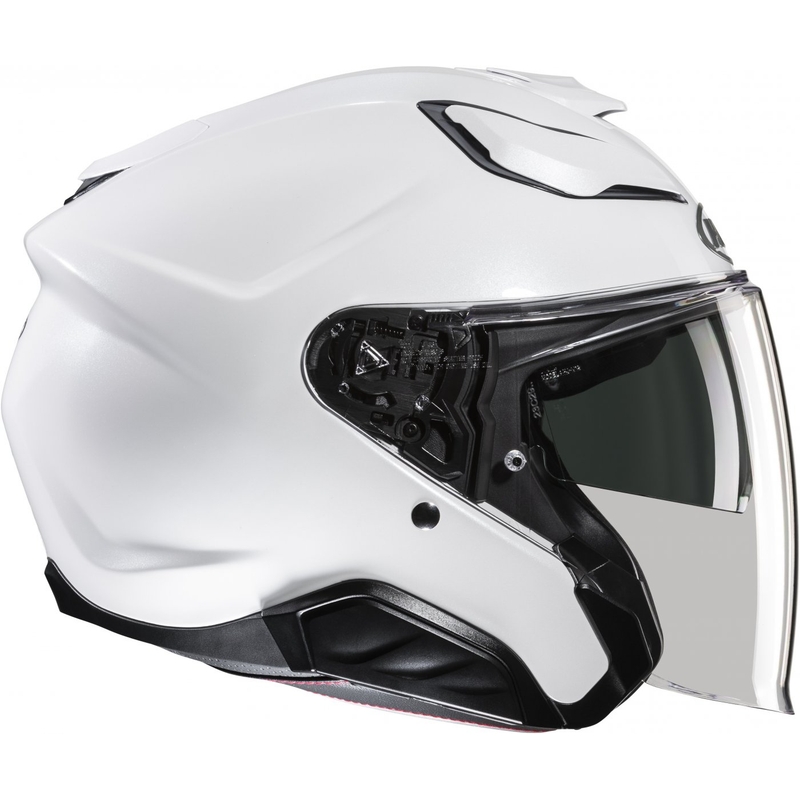 Atvērt motocikla ķivere HJC F31 Solid perlamutra balta