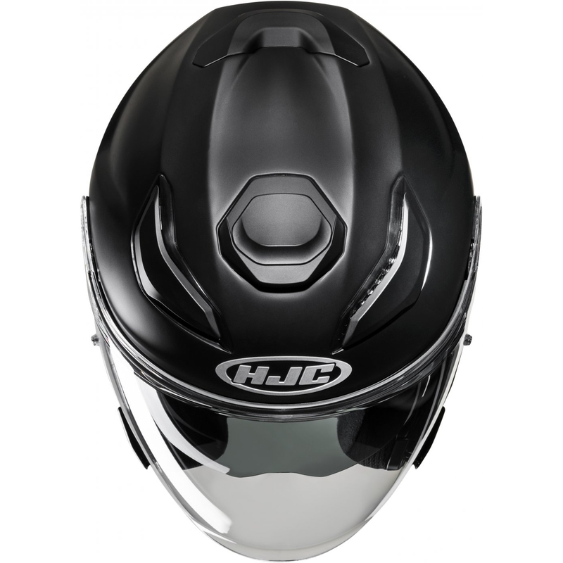 Atvērtā motociklu ķivere HJC F31 Solid black