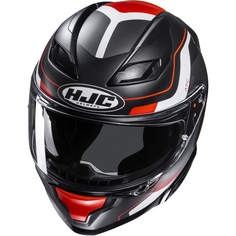 HJC F71 Arcan MC1SF melnā-pelēkā-sarkanā integrālā motocikla ķivere