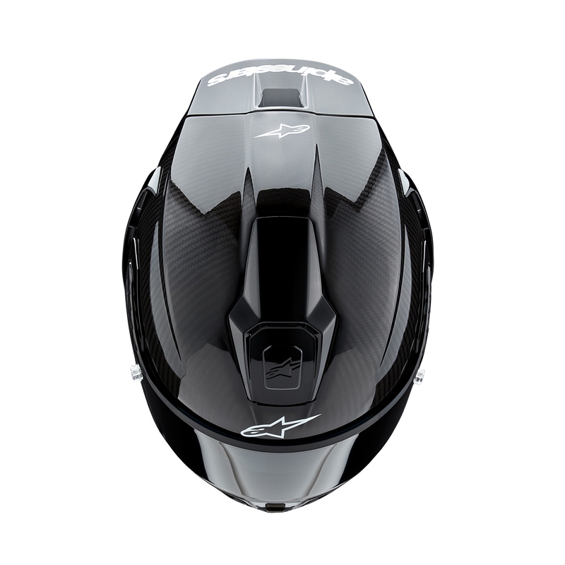 Alpinestars Supertech R-10 Solid Black Integrālā motociklu ķivere