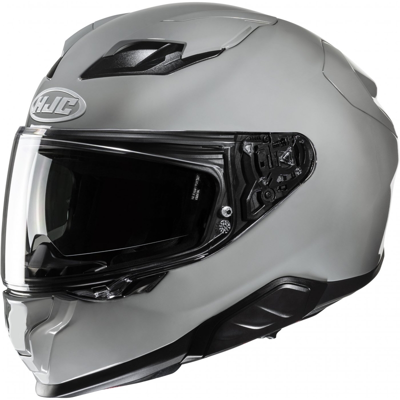 Integrēta motociklu ķivere HJC F71 Solid pelēka